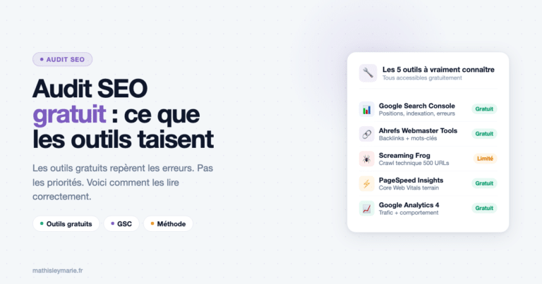 Audit SEO Gratuit en Ligne : Ce que les Outils Ne Vous Diront Jamais